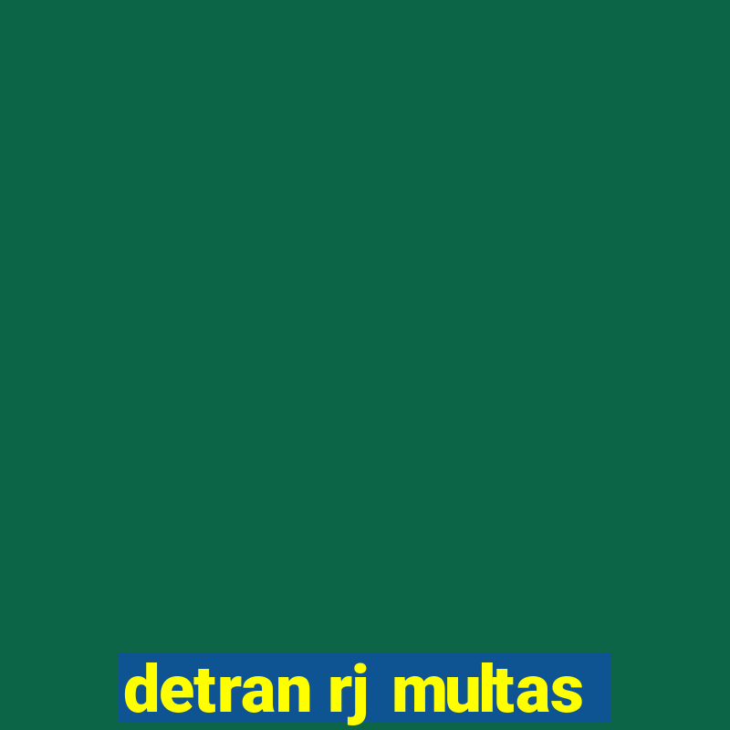 detran rj multas